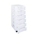 Slim 6Drw Storage Tower 3.5L Clr