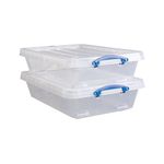 Wheeled Box 33.3 Litre Clr Pk3