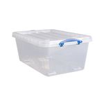Wheeled Box 63.5 Litre Clr Pk3
