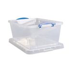 Wheeled Box 63.5 Litre Clr Pk3