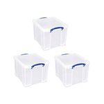 Stacking Box + Handles 25.7L Clr Pk3