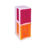 Slim 2Drw Stor Tower 11.5L Clr/Ast
