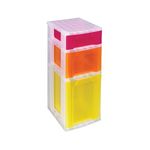 Slim 3Drw Storage Tower Clr/Ast