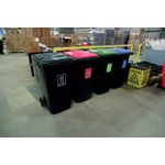 Vfm Wheelie Bins 240L Color Lids Pk4