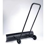 Wide Wheeled Snow Pusher Plough Blk
