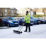 Wide Wheeled Snow Pusher Plough Blk