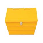 Mini Salt Bin + Locking Lid Ylw 50L