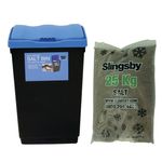 Salt Bin Kit 47L + 25Kg Brown Salt