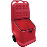 Mobile Salt And Grit Bin Red 75L