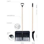 Alpinus Eco Snow Pusher Shovel Black