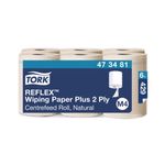 Tork 2-Ply M4 Reflex Wiping Ppr+ Pk6