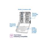 Tork Optiserve 4Roll Dispenser Wht