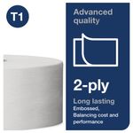 T1 Jumbo Toilet Roll 2-Ply Wht Pk6
