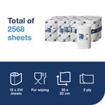 Tork Pk12 Adv Wipr Miniroll 2Ply