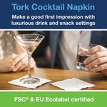Tork Cocktail Napkins 2Ply Wht Pk200