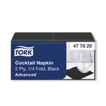 Tork Cocktail Napkins 2Ply Blk Pk200