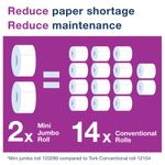 Tork Mini Jum 2Ply Tlt Roll Nat Pk12