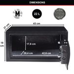 Master Lock Elect Lock Ltop Safe 22L