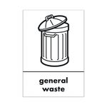 A5 Sign General Waste Pack Of 5