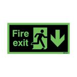 Niteglo Exit Man Arrw Down S/A 15X45