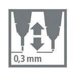 Stabilo Sensor Cus Tip Flnr Red Pk10