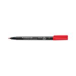 Staedtler Lumo Perm Fn Pens Red Pk10