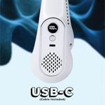 Status Rechargeable Neck Fan Usb Wht