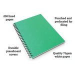 Silvine Spiral A4 Ruled Notebook Pk6