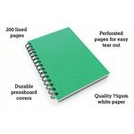 Silvine Luxpad Wire Notebook A5 Pk6