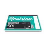 Silvine 50 Revision Card Wht Pk1000