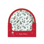Trad Xmas Party Paper Plates X6 Pk12
