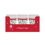Trad Xmas Party Paper Cups X6 Pk12
