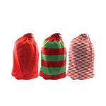 Xmas Elf Sacks/Bells Set Ast Pk24