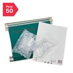 Rexel Crystalfile Susn File Grn Pk50