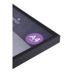 Seco Brushed Alum Frame 11Mm A4 Blk