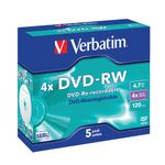 Verbatim Dvd-Rw 4X 4.7Gb Pk5 43285