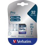 Verbatim Pro Sdhc 32Gb Memory Card