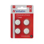 Verbatim Cr2032 3V Lih Battery Pk4