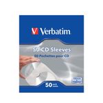 Verbatim Cd/Dvd Paper Sleeves Pk50