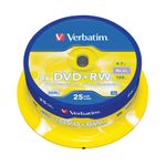Verbatim Dvd+Rw 4X Slvr Spndle 25