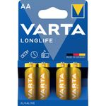 Varta Longlife Aa Battery Pk4