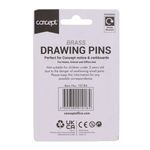 Concept Pkt.100 Brass Drawing Pins (Cart