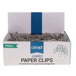 Concept Pkt.1000 Jumbo Paper Clips Size