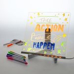 Concept 200X200Mm Acrylic Led Notice Boa