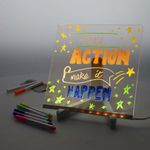 Concept 200X200Mm Acrylic Led Notice Boa