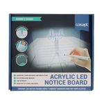 Concept 200X200Mm Acrylic Led Notice Boa