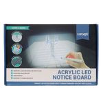 Concept 200X300Mm Acrylic Led Notice Boa