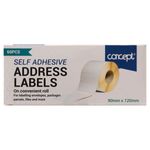 Concept Roll 60 Large Self Adhesive Whit