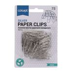 Concept Pkt.75 28Mm Silver Paper Clips