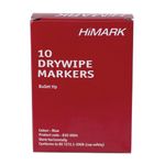 Blue Whiteboard Marker Bullet Pk10